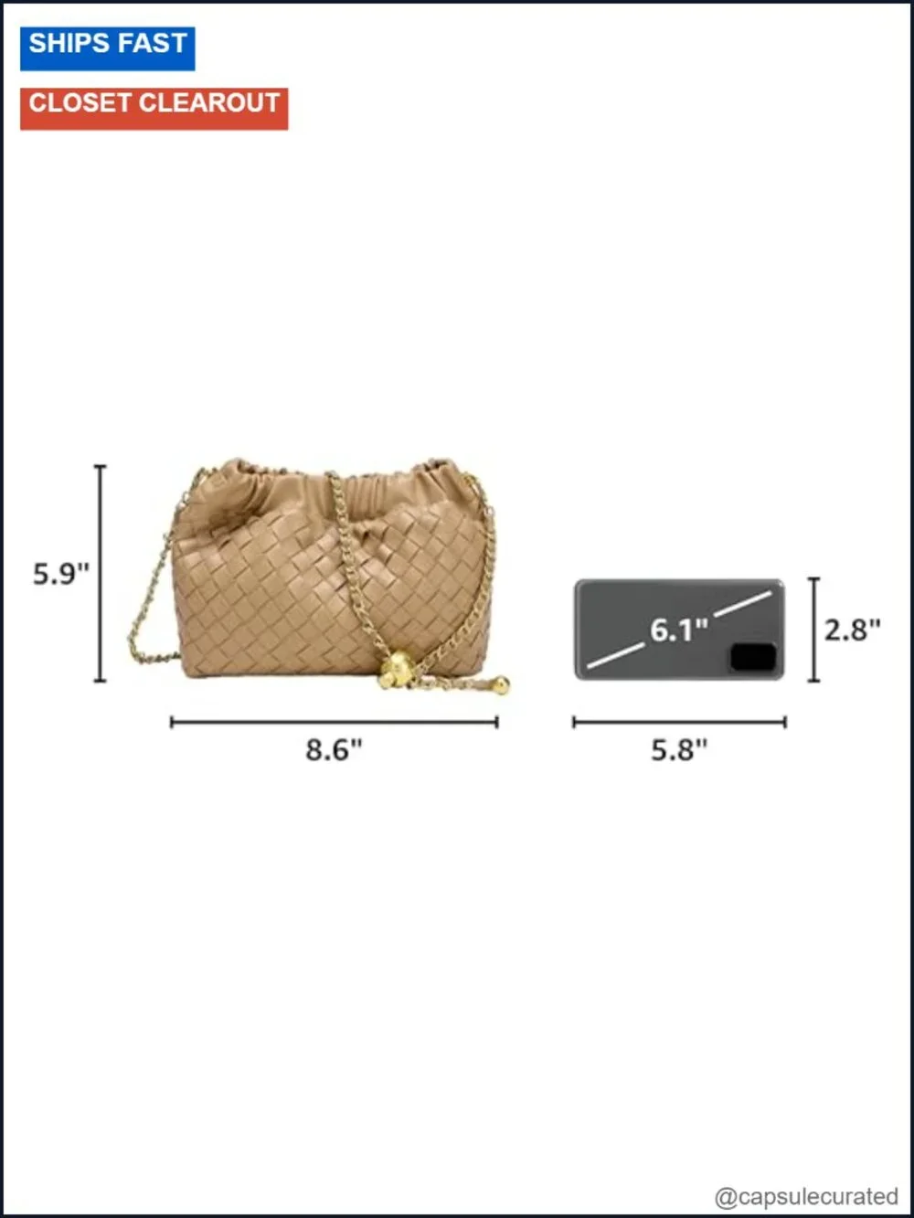Woven Faux Leather Hobo Bag Crossbody Purse Dumpling Clutch Adjustable Strap